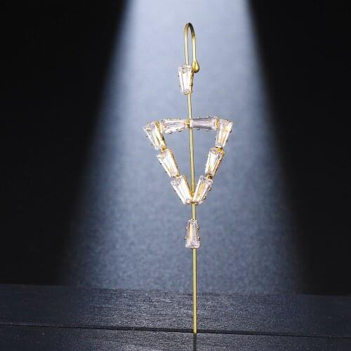 Emmaya Modern Style Simplicity Geometry Appearance Earring For Female Elegant Cubic Zircon Jewelry Party Delicate Dress-Up