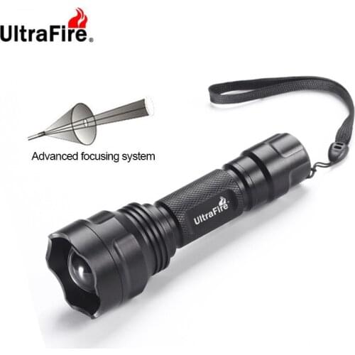 UltraFire UF-1505 CREE XM-L2 Zoomable 5 Mode Torch Light Hunting Night Fishing Flash LUZ 18650 Glare LED Flashlight