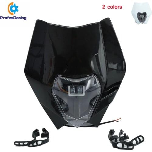 Supermoto LED Headlight Headlamp Headlamp For EXC EXCF SX SXF XC XCF XCW XCFW 125 150 250 300 350 450 530 MX Dirt Bike Enduro