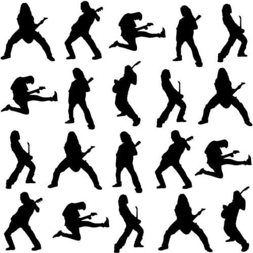 6x9in Rock Singers Plastic Stencils For DIY Scrapbooking Decorative Embossing Paper Card Die Cutting Template Drawing Sheet