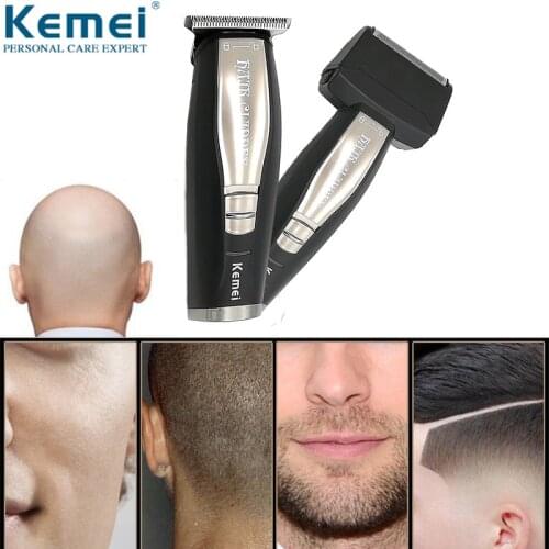 Kemei 2 In 1 Hair Beard Trimmer Electric Shaver for Men 0mm Baldheaded Hair Clipper Reciprocating Razor Finish Shaving Machine