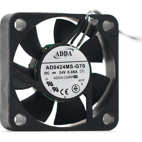 40mm 24V fan FOR ADDA 4CM 40*40*10 24V AD0424MS-G70 2 line printer inverter cooling fan