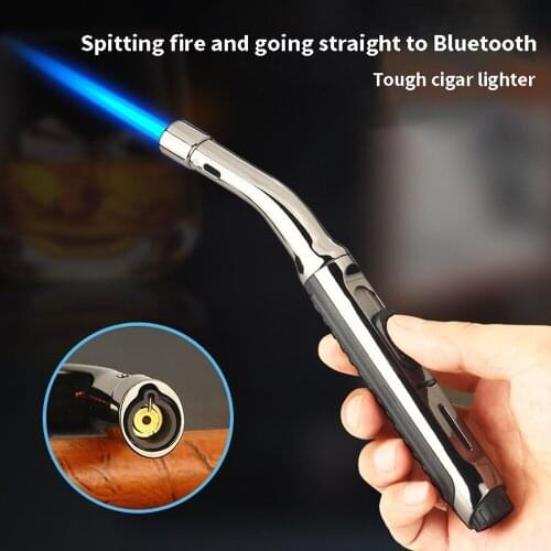 Torch Lighter Windproof Turbine Lighter Cigar Smoking Lighter Metal Cigarette Lighter Kitchen Accessories