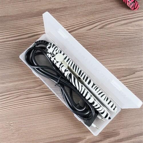 2021 New Professional Hair Straightener Mini Travel Ceramic Straightening Irons Blue Hair Flat Iron