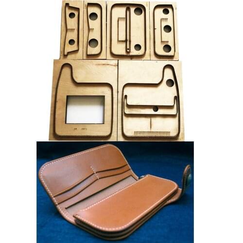 Japan Steel Blade Wooden Die long wallet Leather Craft Punch Hand Tool Cut Knife Mould Sewing Accessories