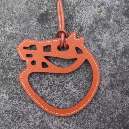 Fashion Designer Real Cow Leather Boot Slipper Keychain Pendant For Women Ladies Bag Charm Accessories Ornament Gifts