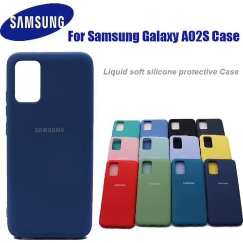 A02S Liquid Silicone Phone Case For Samsung Galaxy A02S TPU No Fingerprint Cover Soft-Touch Finish Back Protective