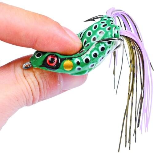 1PC Soft Tube Bait Japan Rubber Flexible Double Hooks Topwater Ray frog Fishing Lure 3.5g-8.5g 4cm-5.2cm Artificial Soft Bait