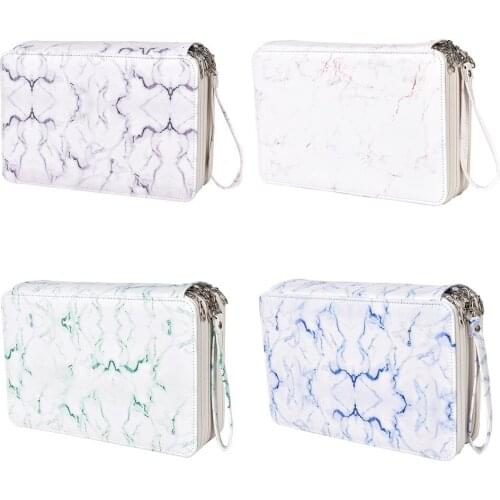 216 Slots Pencil Case School Pencilcase for Girls Pen Box Office Stationery Organizer Bag Large Marble Penal Kit Pouch Supplies