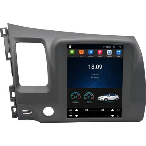 Tesla Style 2Din Android Car Radio Multimedia Player For Honda Civic 2006-2011 Navigation GPS Dvd Player Autoradio Stereo