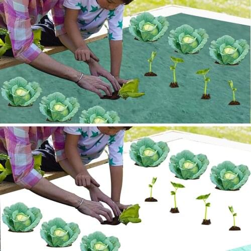 Weed Barrier Fabric Woven Garden Weed Fabric Ground Cover Ecological Control Cloth for Indoor Outdoor Gardens