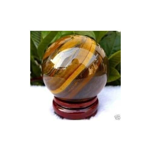 Free shipping Natural tiger eye quartz crystal Sphere 52mm