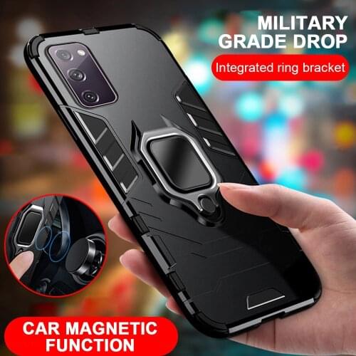 Ring Holder Case For Samsung Galaxy S21 Ultra Case S30 Plus S20 FE Note 20 Cover Armor Phone Bumper For Samsung S21 Ultra Fundas