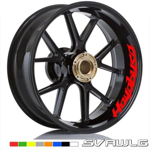 Motorcycle Styling Wheel Tire logo creative rim inner side decals Decorative sticker For suzuki HAYABUSA GSXR1300