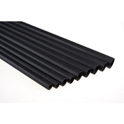 DHL free shipping 100pcs 12MM OD x 10MM ID x 1000MM (1m) 100% Roll 3k Carbon Fiber tube matt