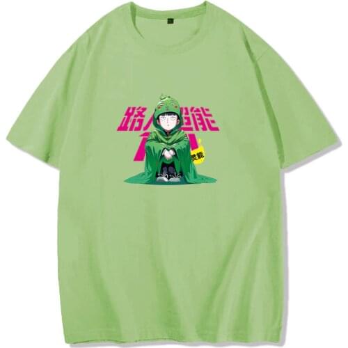 Unisex Anime Mob Psycho 100 Mobu Saiko Hyaku Mob T-Shirt Tee T Shirt