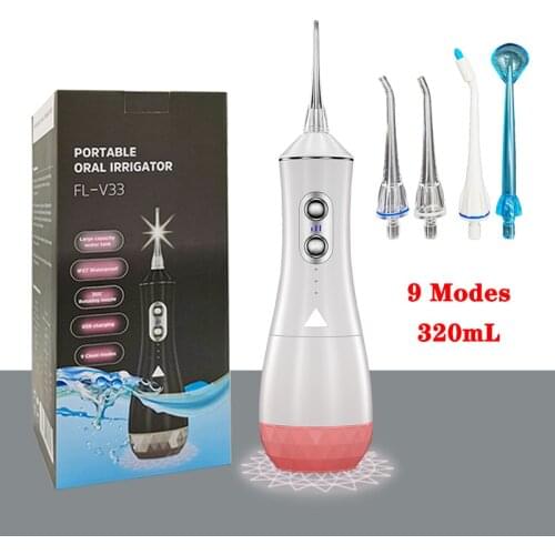 Oral Irrigator Tips Dental Water Flosser Electric Cleaner Oral Hygiene Dental Water Flossing Tooth Care Clean USB Rechargeable