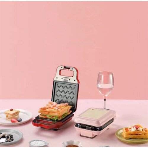 Kbxstart Electric Sandwich Maker Waffle Bread Machine Home Multi-function Non-stick Breakfast Machine 220V