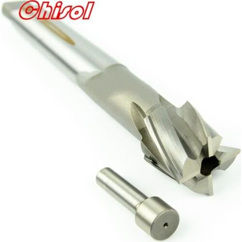 Taper Shank HSS Countersink Drill Cutter Guide Pillar can be change Counter Spot Facer Cutting Tools with Exchangeable Guide Pin