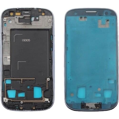 For Samsung Galaxy S3 4G LTE GT-I9305 Silver/Blue/Black Color LCD Front Frame Faceplate Housing