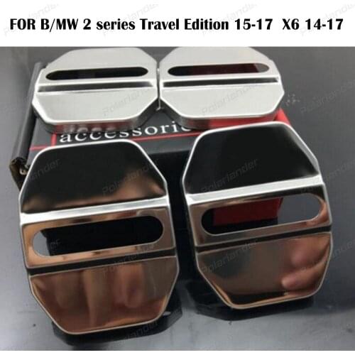 Car Door Lock cover 4 PCS FOR B/MW X6 15-17 14-17 2 series Travel Editiondoor lock cover, interior protection products