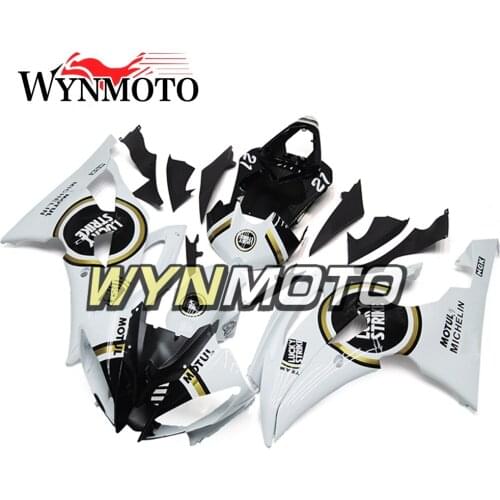 Lucky White ABS Injection Plastics Full Fairings For Yamaha YZF R6 Year 2008 - 2015 2016 Motorcycle Fairing Kit Cowlings