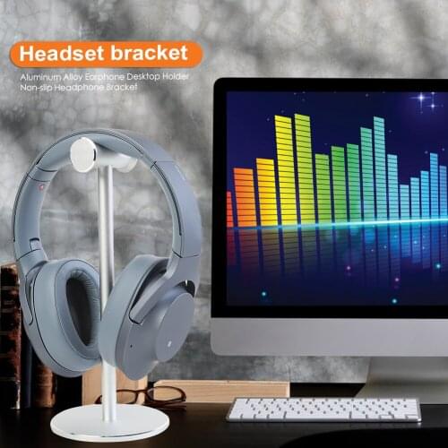 Multi-function Headphone Desktop Stand Simple Display Earphones Holder PC Monitor Wall Hook Desktop Mount Earphones Stand