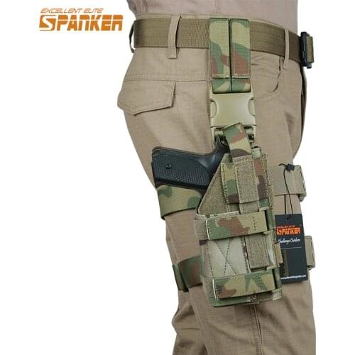 EXCELLENT ELITE SPANKER Tactical Mini Drop Leg Panel with Universal Pistol Holster Outdoor Hunting Hanging Suit