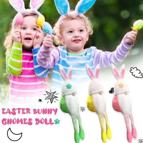 Easter Bunny Doll Decorations Valentines Day Doll Ornaments Valentines Day Gift 2021 New Year Decorations Desktop Decoration