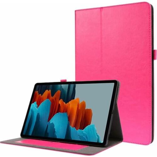 PU Leather Case for Samsung Galaxy Tab S7+ SM-T970 T975 Stand Cover S7 Plus 12.4 inch Casing with Card Slots Holder