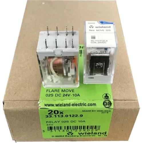 Wieland RELAY MOVE 02S MOVE 04S 24VDC 220VAC 33.113.0122.9 33.113.0120.9 33.113.0178.9 33.113.0139.9 Brand new and original