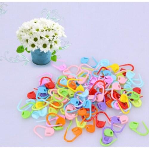 Sewing Tools Plastic Knitting Needles Crochet Locking Stitch Markers Crochet Latch Knitting Clip Colorful