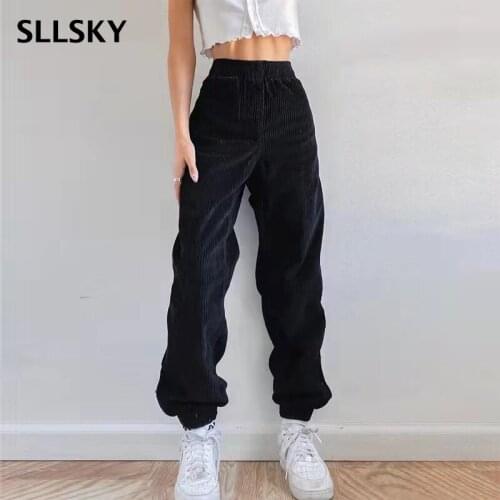 Женские вельветовые брюки SLLSKY China At AliExpress