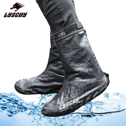 LYSCHY Waterproof Shoe Cover Motorcycle Rain Boots Anti-Slip Motocross Boots Cover Outdoor Biker Motorbike Sneakers Cover