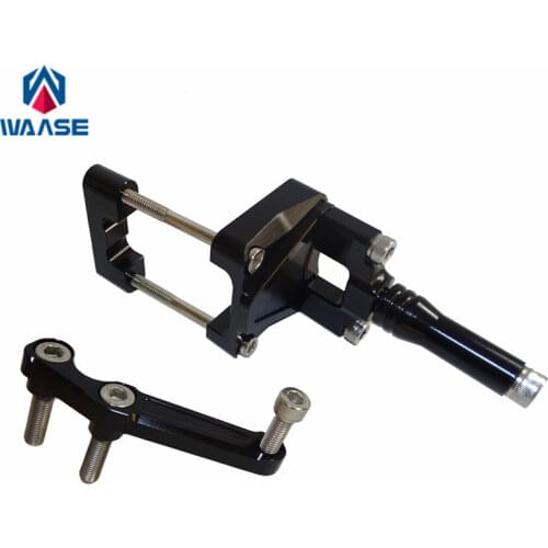 CNC Aluminium Steering Stabilizer Damper Mounting Bracket For Kawasaki Ninja 250 300 EX250 EX300 ZX250R ZX300R 2013 2014 2015