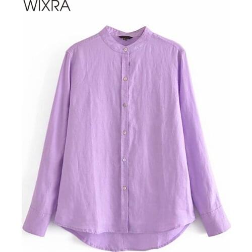 Льняные блузки Wixra China At AliExpress