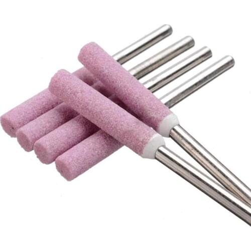 10pcs/set Chain Saw Sharpening Grinding Stone Bits Replacement 4.8mm Accessories Parts Tool Tools Rotary File I2Z5