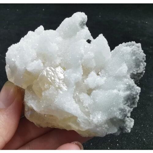 135.4gNatural rare cylinder calcite crystal protolith quartz symbiotic light energy healing stone decorative mineral specimens