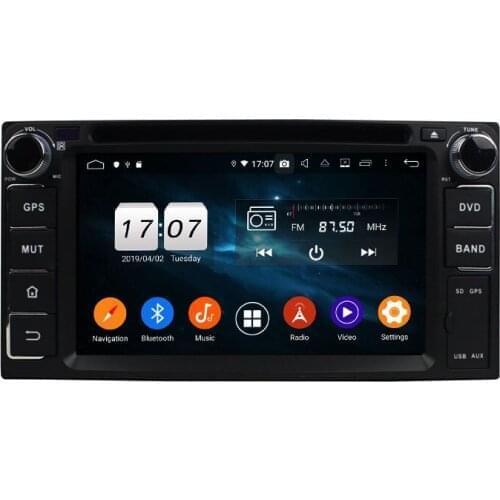 6.2" Android 9.0 Car Multimedia Player For Toyota Rav4 Corolla Vios Hilux Land Cruiser 2006-2010 DVD Player 8 Core 2 Din DSP GPS
