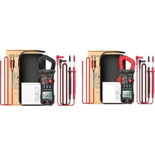 ANENG ST210 Professional Digital Multimeter Clamp Meter DC/AC 600A Current Tester 6000 Counts True RMS Ampere Meter