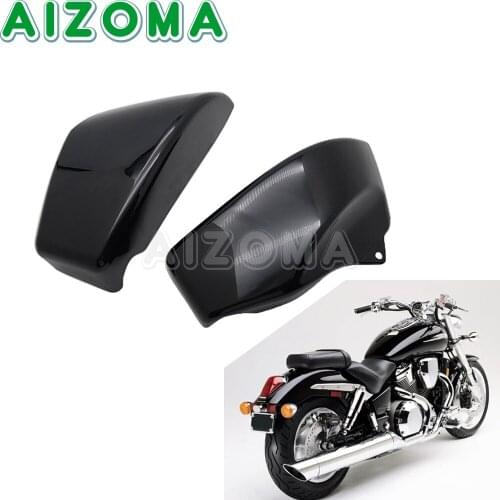 For Honda VTX1800 VTX 1800 R/S/N/F/T Custom Cafe Racer Motorcycle Black Battery Covers Side Faring Panel Guards 2002-2008