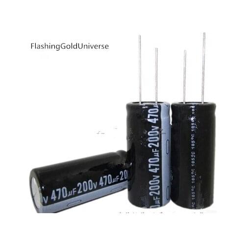 Free shipping 50pcs 470UF200V 200V 470UF 470uf 200v electrolytic capacitor 18*40MM 18X45MM best quality