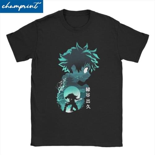 Men Womens Izuku Midoriya T Shirts Boku No My Hero Academia Manga Cotton Clothes Awesome Crewneck Tee Shirt New Arrival T-Shirt