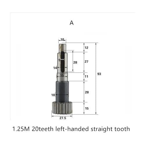 Engraving machine gear shaft straight tooth helical nylon wheel woodworking engraving parts