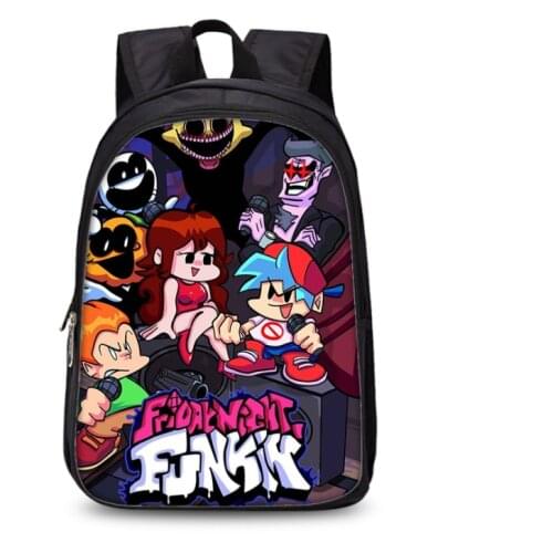Game Friday Night Funkin Backpack Canvas School Bags For Teenage Girls Travel Bags women men Laptop Bag Bagpack
