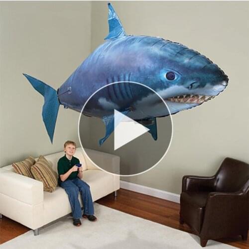 Remote Control Shark Toys Air Swimming Fish Infrared RC Flying Air Balloons Nemo Clown Fish Kids Toys Gifts Party Decoration