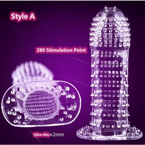 Safety Slim Finger Cock Ring Set of Dick Extensions Condom Penis Covers for Adults Slave Games to Delay Massager Erotic Sex Toys