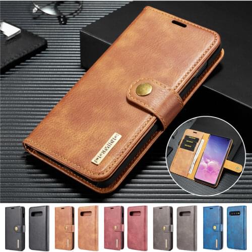 Retro Leather Detach Cover For Samsung Galaxy S10 Lite 2020 S21 S20 FE 5G S9 S8 Plus Note 20 Ultra 10 9 8 Flip Wallet Phone Case