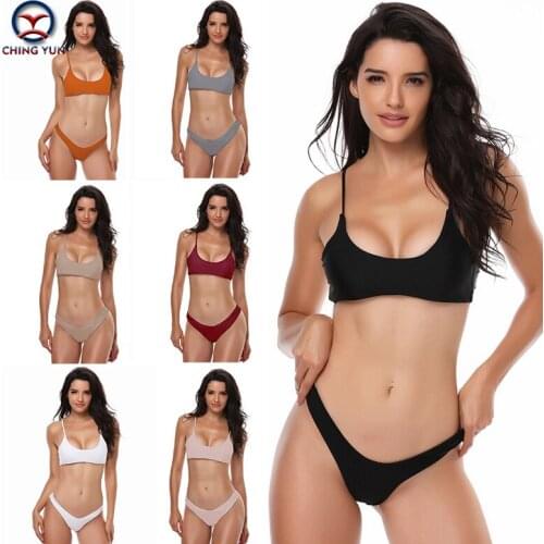 CHING YUN 2019 New Style European And American Sexy BIKINI Explosion Models Swimsuit Color Sports, vacation Split swimsuit