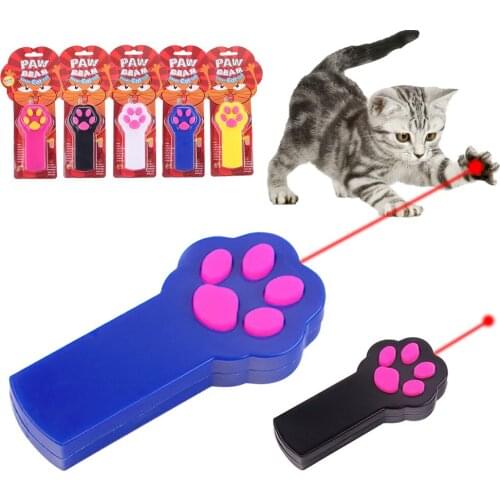 Remote Laser Stick Pen Pet Cats Funny Toys Lovely Paw Beam Pet Cat Pointer Light Pen Interactive Toy Puppy Training Pet Supplie